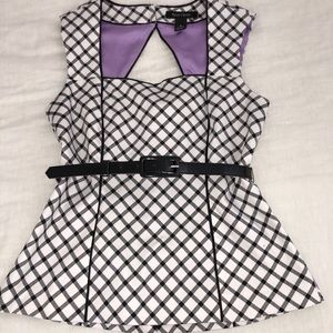 White House black market peplum top